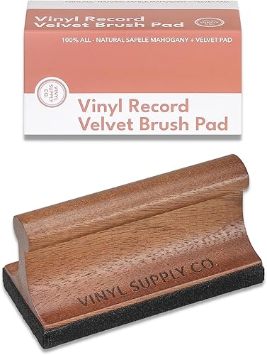 Miniatura 9 de Limpiador de lápiz giratorio Record - 100% madera de caoba sapelí totalmente natural - Cepillo para lápiz óptico antiestático para limpieza de