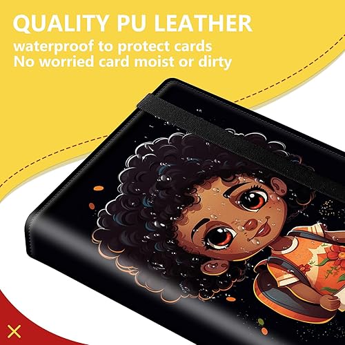 Miniatura 4 de Carpeta de tarjetas de 4 bolsillos con 40 páginas con capacidad para 320 tarjetas, carpeta de álbum de coleccionista de libros de tarjetas para