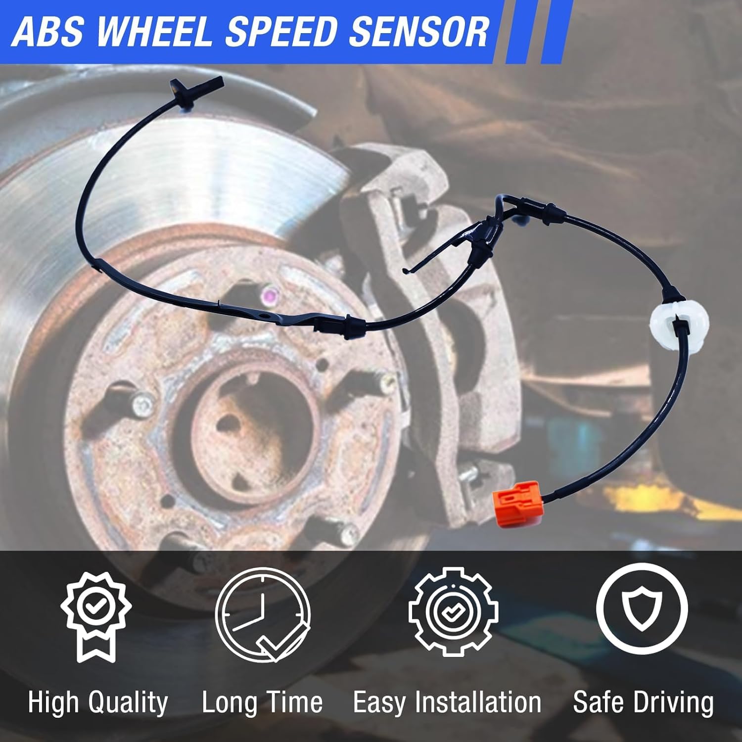 ABS Wheel Speed Sensor Front Left Right Compatible with 2003-2007 Honda Accord 2004-2008 Acura TSX Driver Passenger Side ABS Sensors # 57450-SDC-013 57455-SDC-013 2Pcs