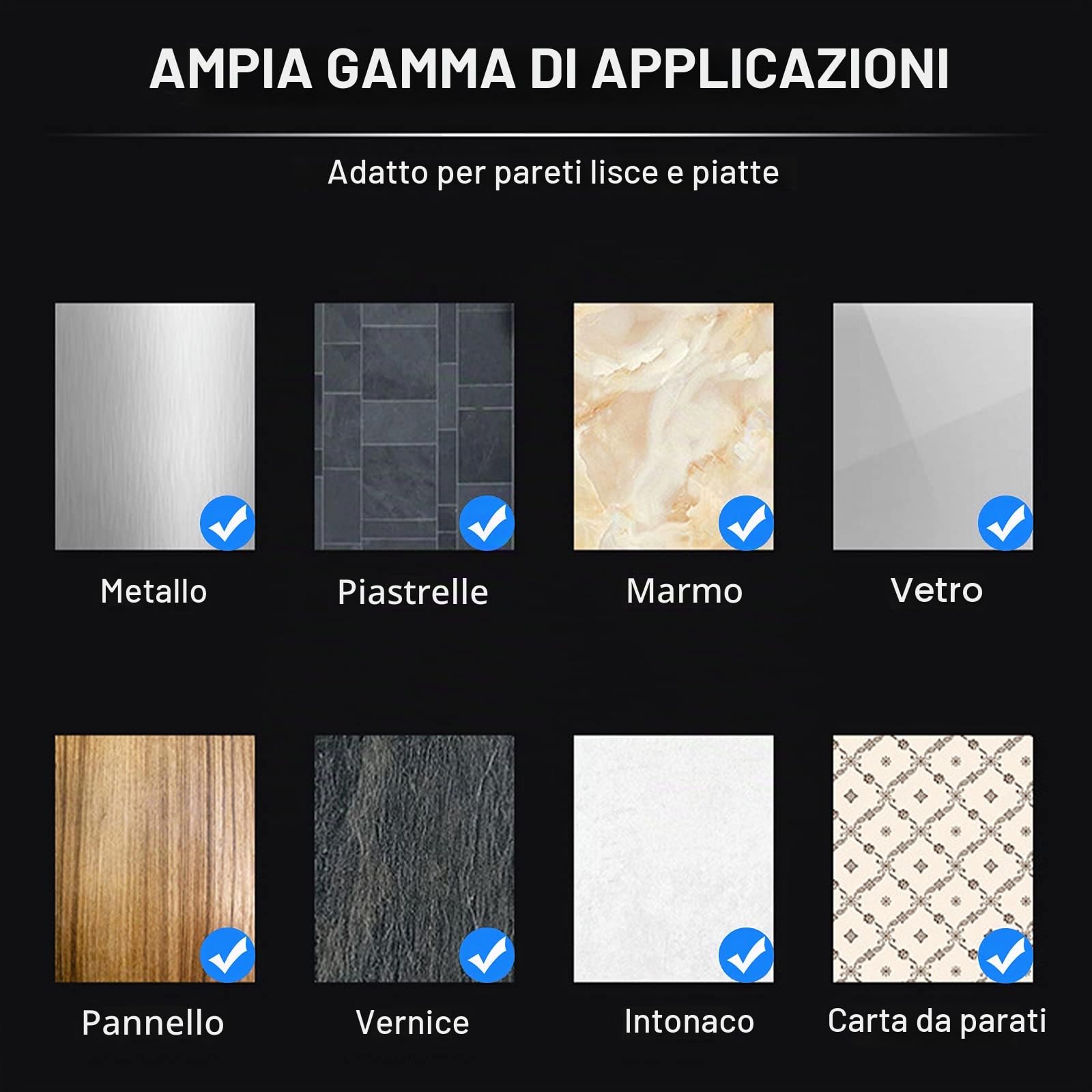 INCREWAY Tende veneziane senza fori, senza attrezzi, 4 supporti adesivi per tende veneziane manuali senza attrezzi, senza fori per finestre (bianco)
