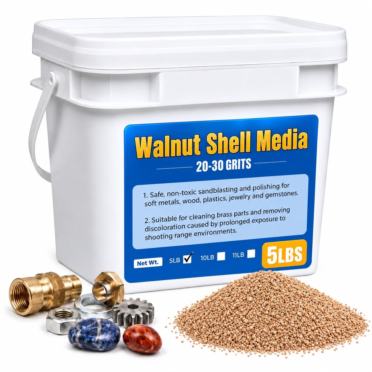 Walnut Shell Media - Tumbling & Crafting -1 Walnut Shell Media - Tumbling & Crafting -1