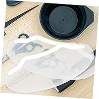 Vista 9 de PartyKindom 50 protectores de ojos para corte de cabello, visera transparente para salón de belleza, uso doméstico, protección facial duradera