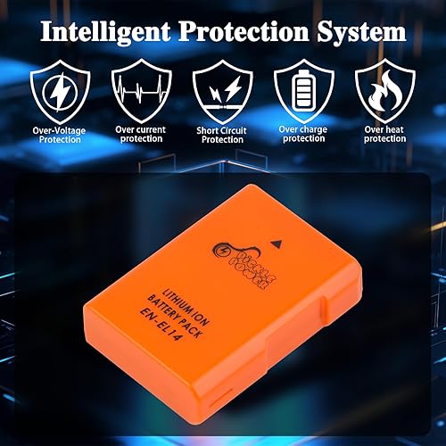 Miniatura 4 de Pickle Power Paquete de 2 baterías EN-EL14 EN-EL14a para D3500 D3100 D3200 D3300 D3400 D5100, D5200 D5300 D5500 D5600 DF Coolpix P7000 P7100 7700