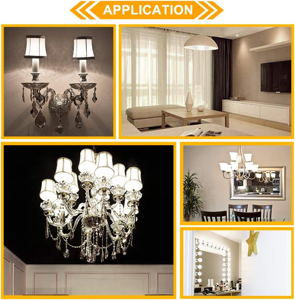 Onе-Dау Sаlе: Uр tо 50% оƒƒ Prosperbiz E12 Dimmable 6 watt (60w Equivalent) LED Bulbs, Small Base Candelabra Round Light Bulb, 550 Lumen, Daylight White 5000K, A15 LED Bulb Globe Shape, G45 Ceiling Fan Light Bulbs, 6 Pack