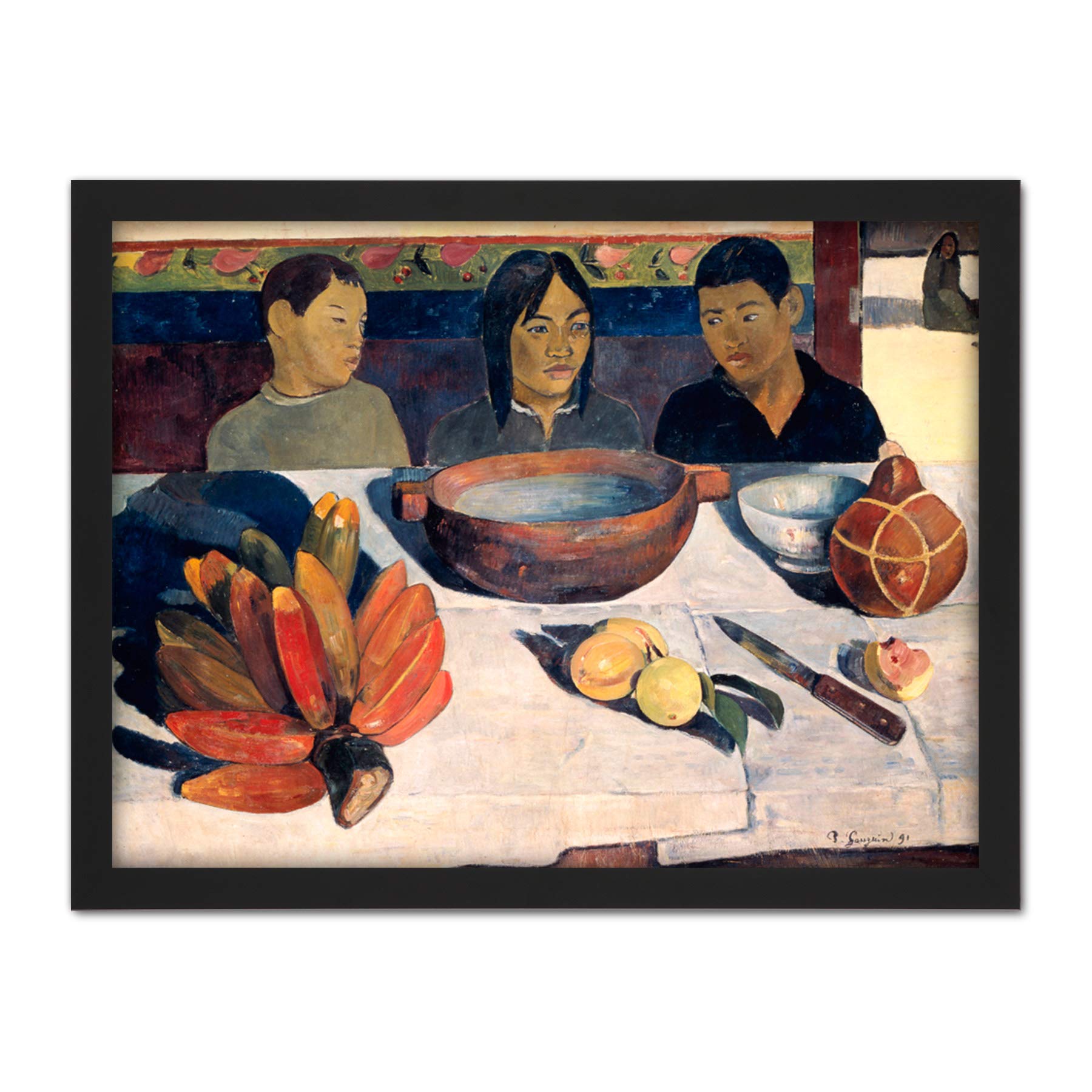 Paul Gauguin The Meal Large Framed Art Print Poster Wall Decor 18x24