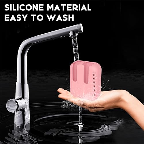 Miniatura 5 de CAHOTO Soporte de bálsamo labial de silicona para ventilación de automóvil, fácil de instalar y quitar, soporte para lápiz labial para automóvil,