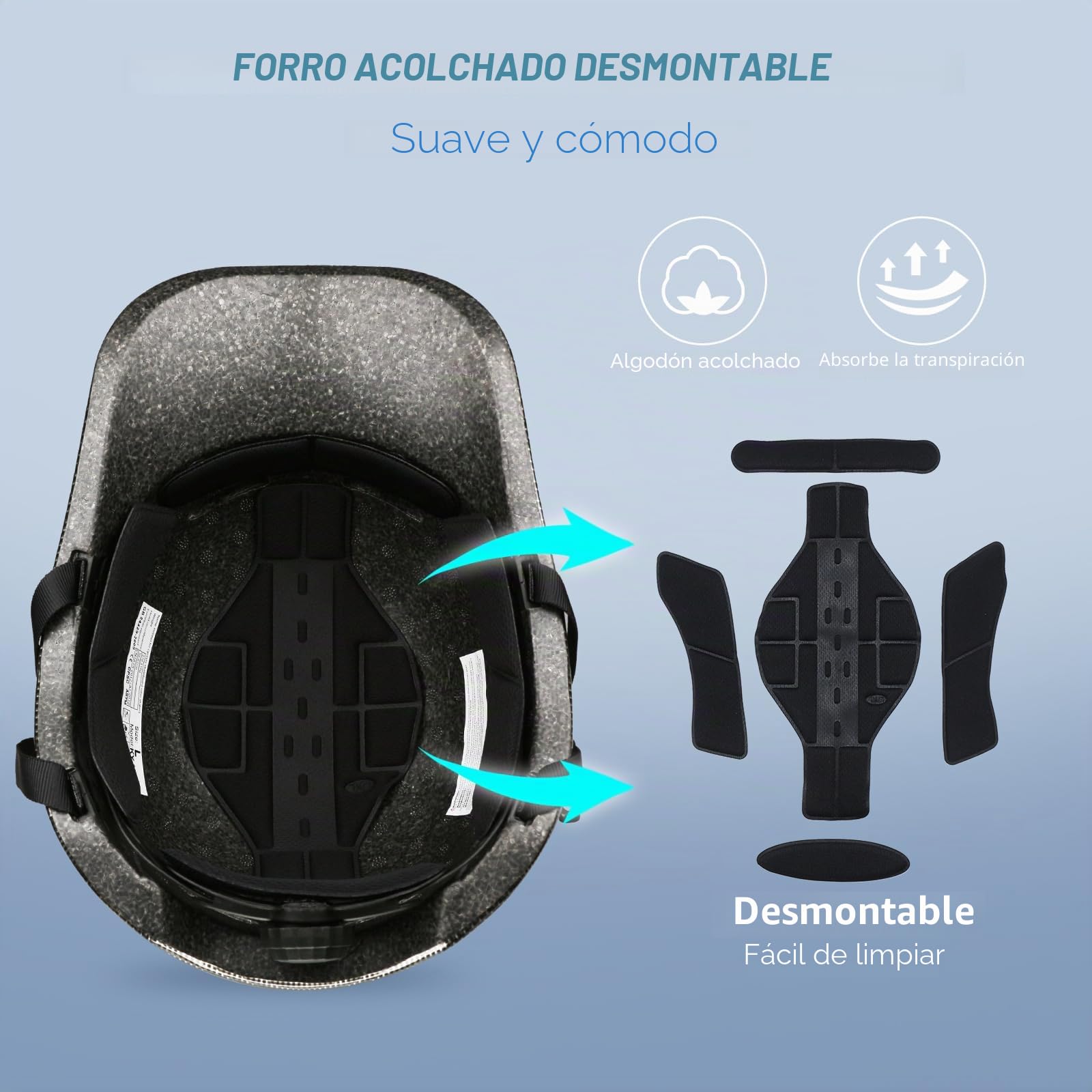 Casco de bicicleta para adultos, hombres y mujeres, casco en estilo de gorras de béisbol: cascos de bicicleta cómodos, ligeros, ajustables y certificados
