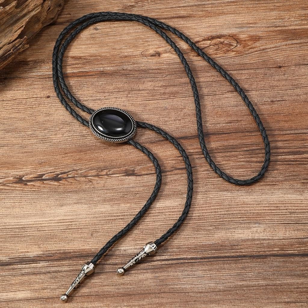 Cravatte da Cowboy, Elegante con Ciondolo di Pietre preziose, Cravatta(Combination)