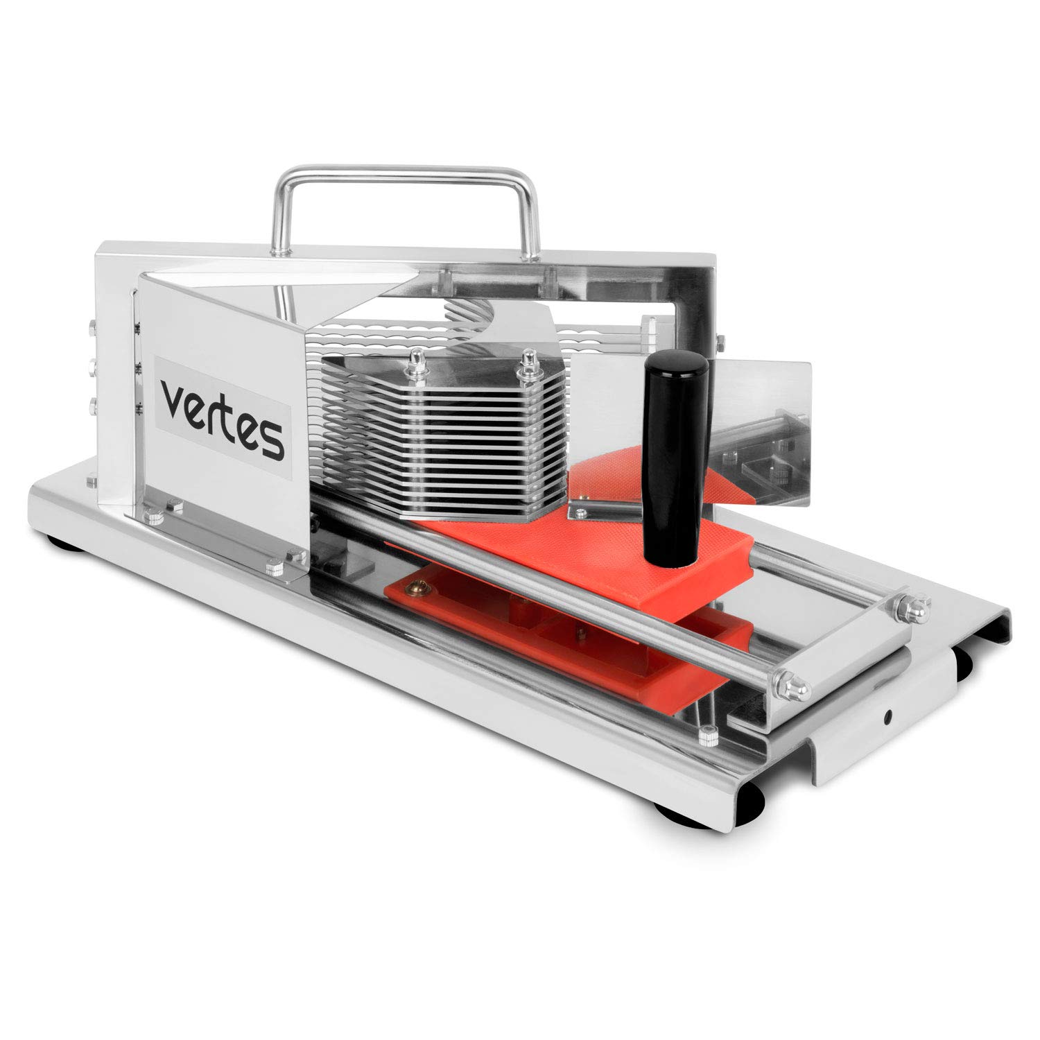 VERTES Mandolina per Verdure in Acciaio Inox per Fette Larghe 4,​5 mm, Affettatrice Professionale, Affetta Pomodori per la Ristorazione, Taglia Verdure Manuale, Taglia Patate da 13 lame