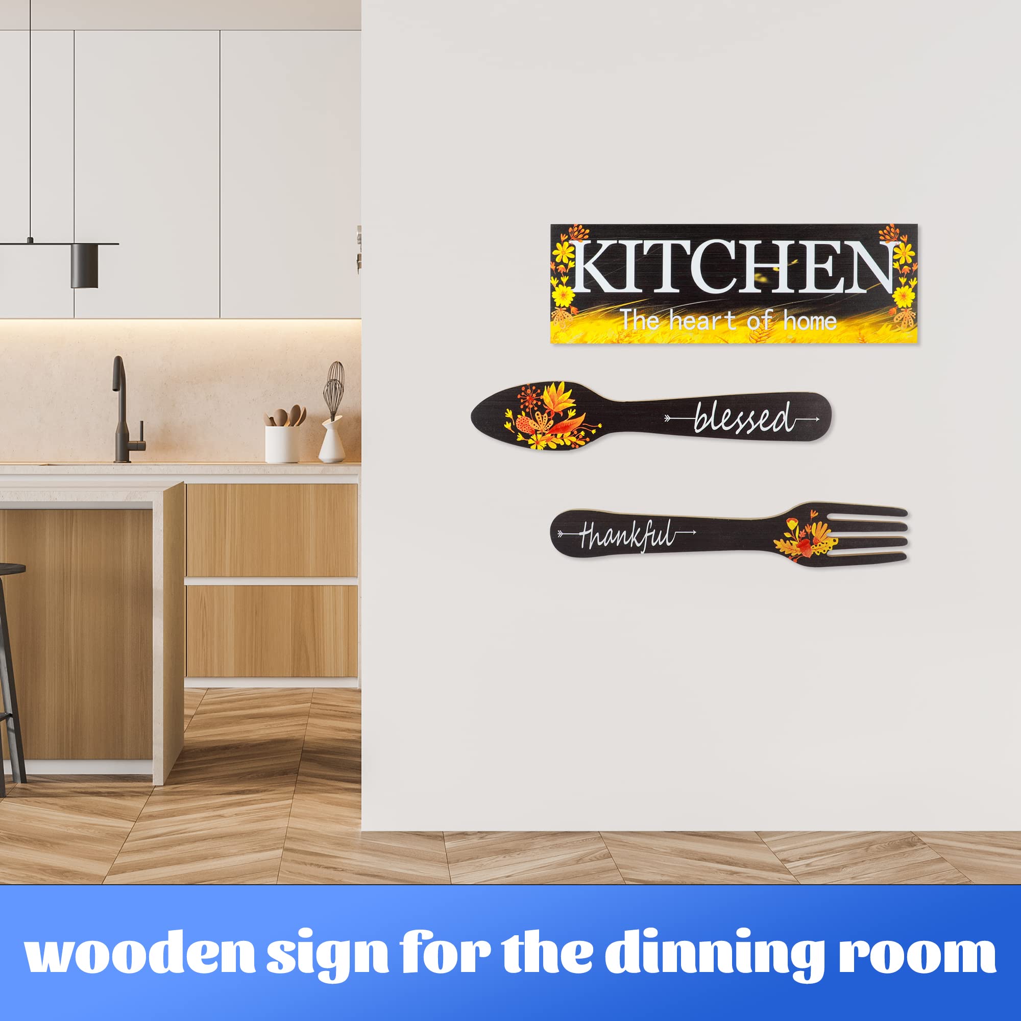 Snapklik.com : Fubeasi Wood Kitchen Sign Kitchen Signs For Above ...
