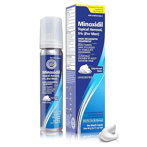 Miniatura 6 de Taro Minoxidil - Espuma en aerosol tópica, 5%, regeneración del cabello 4 meses, tratamiento para hombres, 2.11 onzas (paquete de 4)