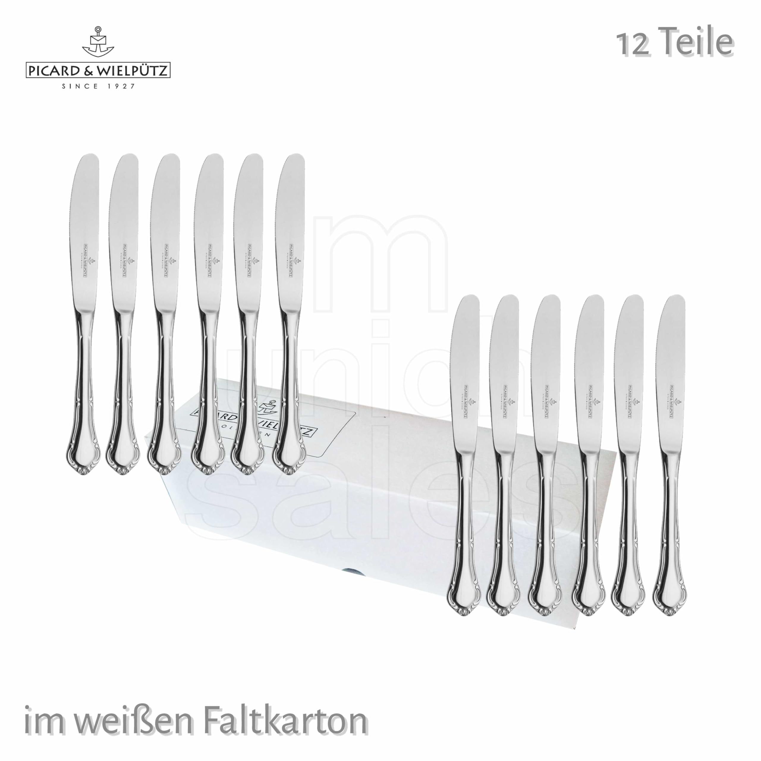 12 Dessert Vorspeisenmesser, der Serie Palazzo von Picard & Wielpütz