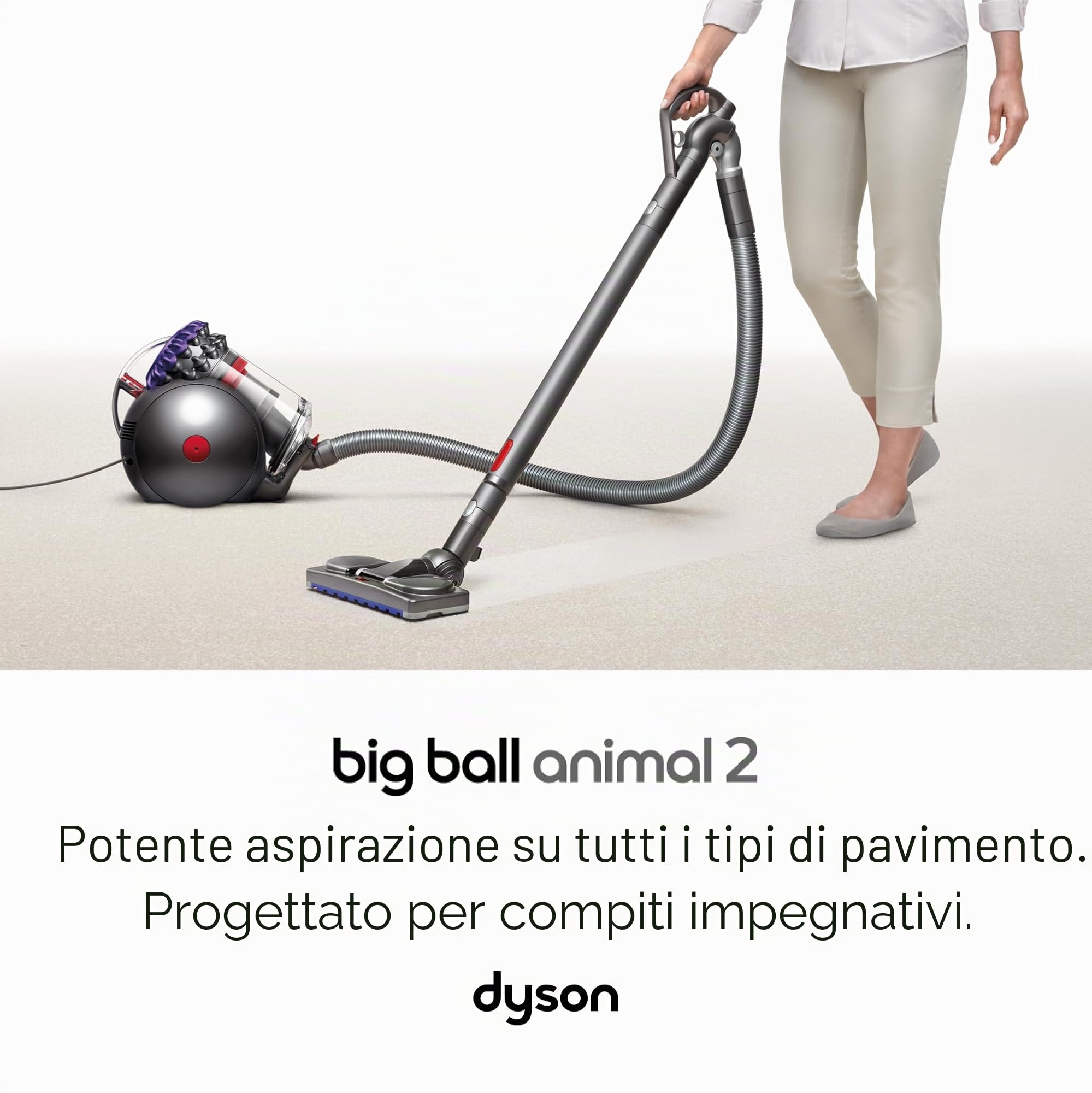 Dyson Big Ball™ Absolute 2 aspirapolvere a traino, 19 cicloni compatti per la massima aspirazione, per tutti i tipi di pavimento