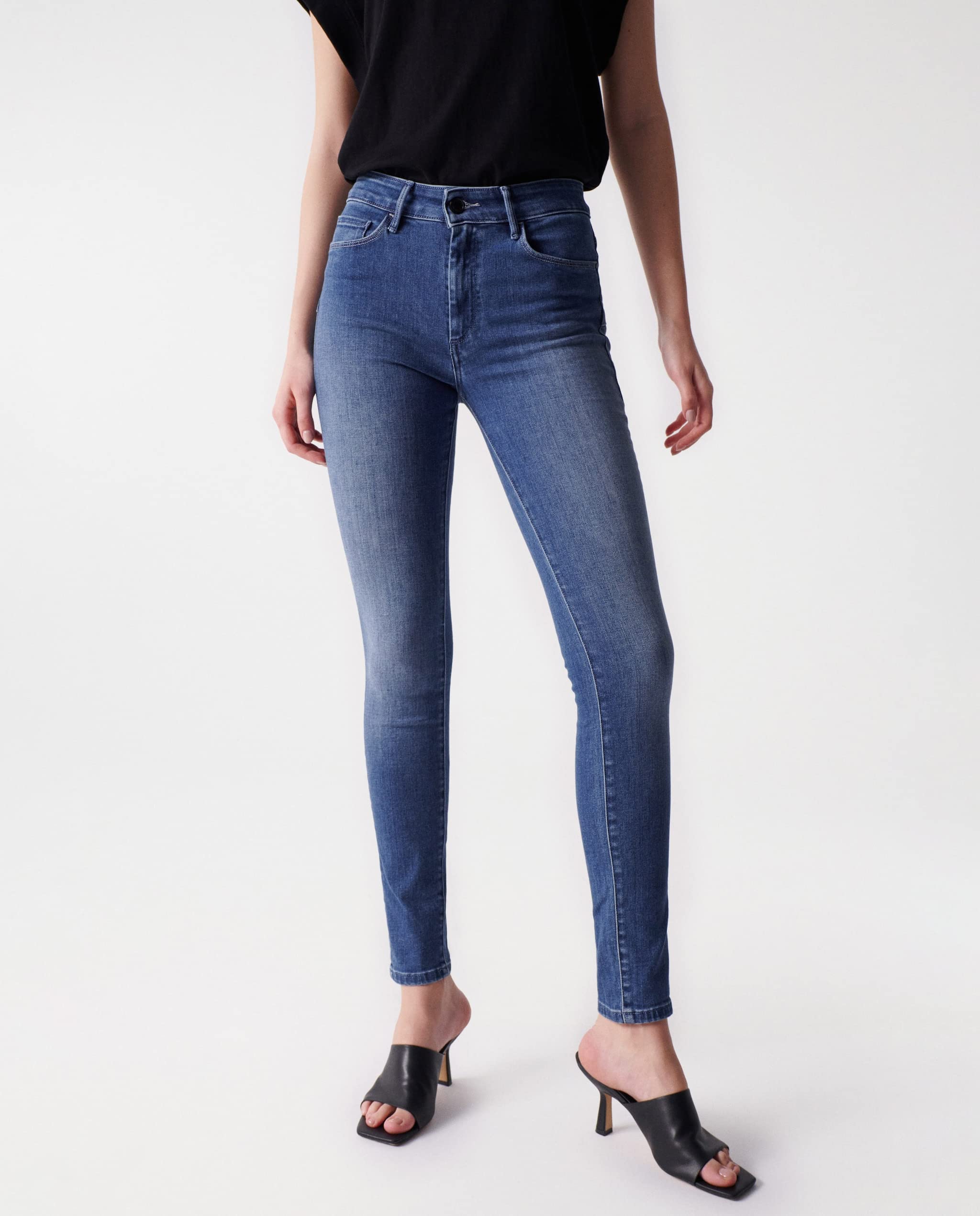 Salsa Destiny Push UP Skinny Jeans, Medium Wash