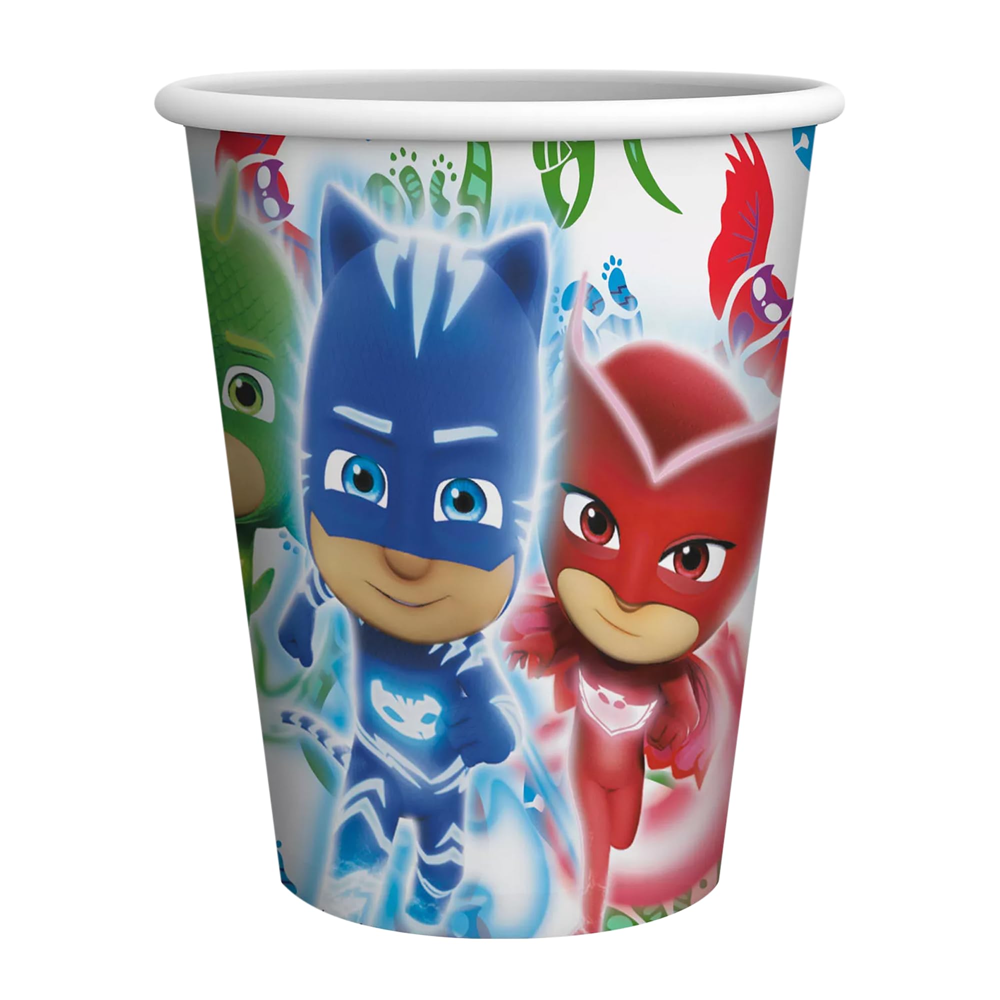Gobelets en papier PJ Masks pour éviter la vaisselle lors d'une fête