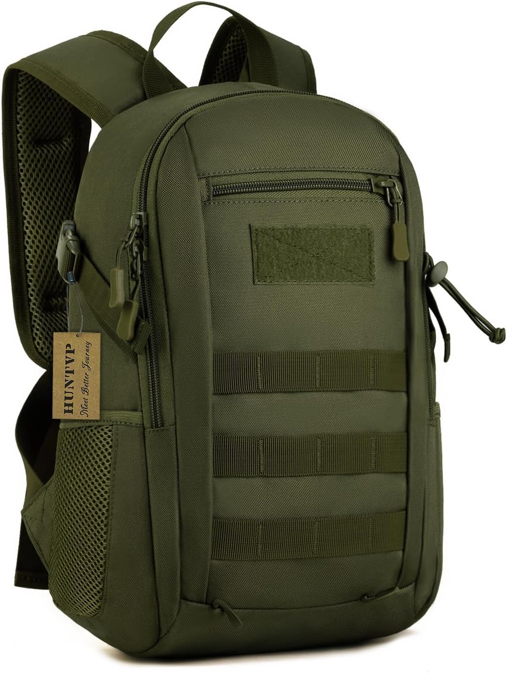 HUNTVP 10L Mini MOLLE Tactical Backpack - Lightweight Military Daypack For Hiking & Camping - View #8