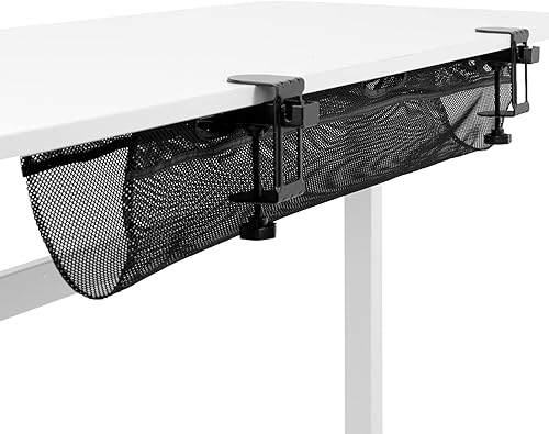 VIVO Malla de 36 pulgadas con abrazadera para debajo del escritorio organizador de cables para estación de trabajo gestión de cables para el hogar y