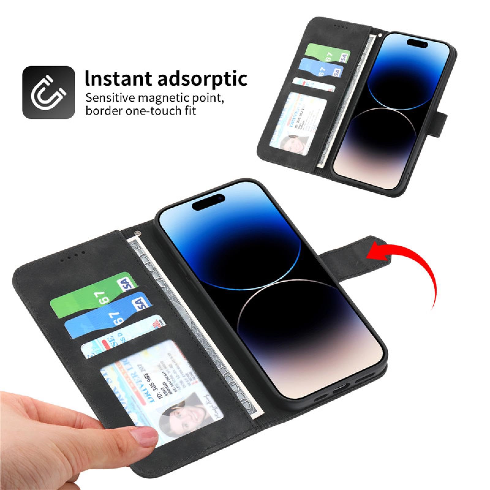 Funda de Cuero con cordón y Tarjetero para iPhone SE 2020 (2022) (Verde)