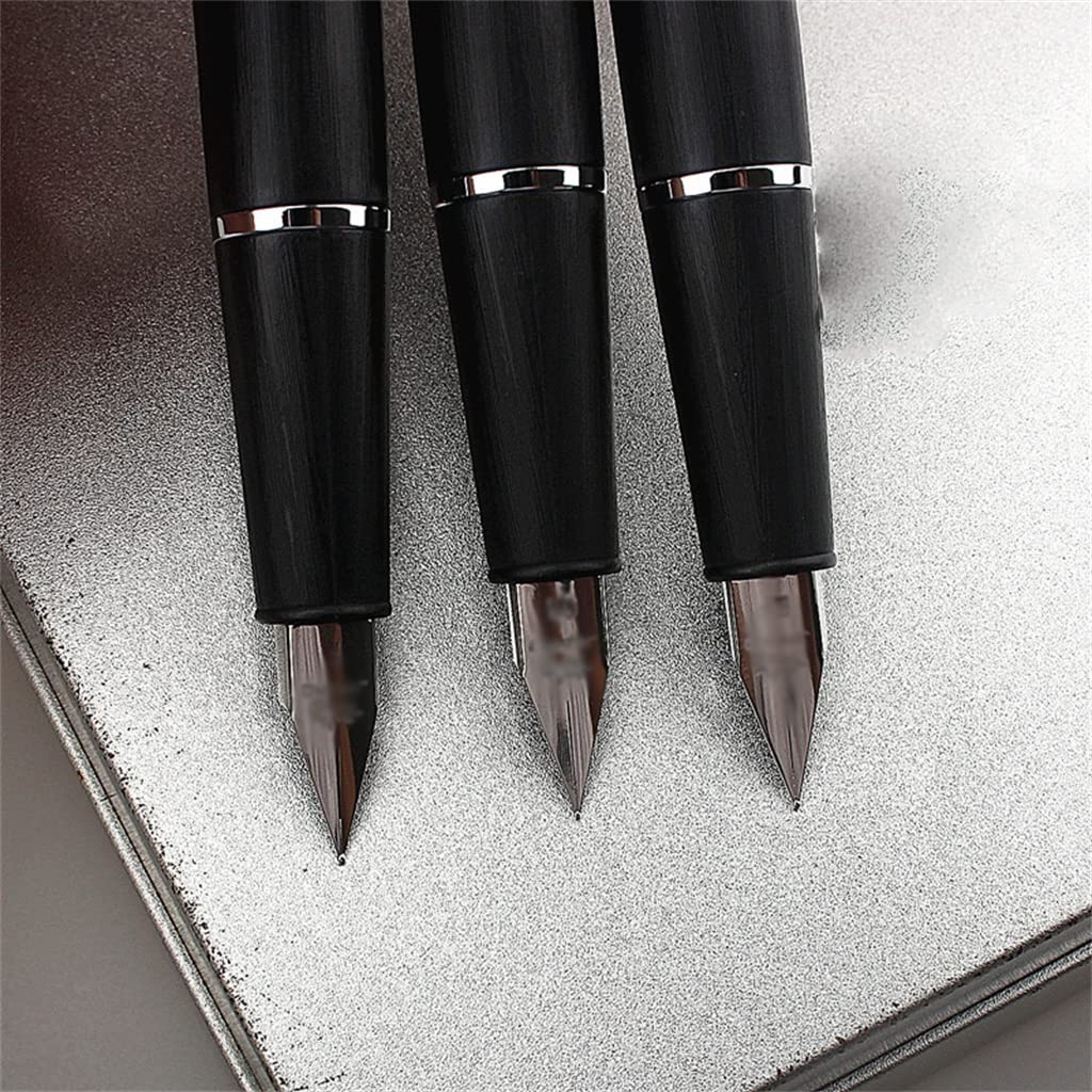 Penna stilografica in fibra, elegante pennino extra per scrittura, firma, ufficio, scuola
