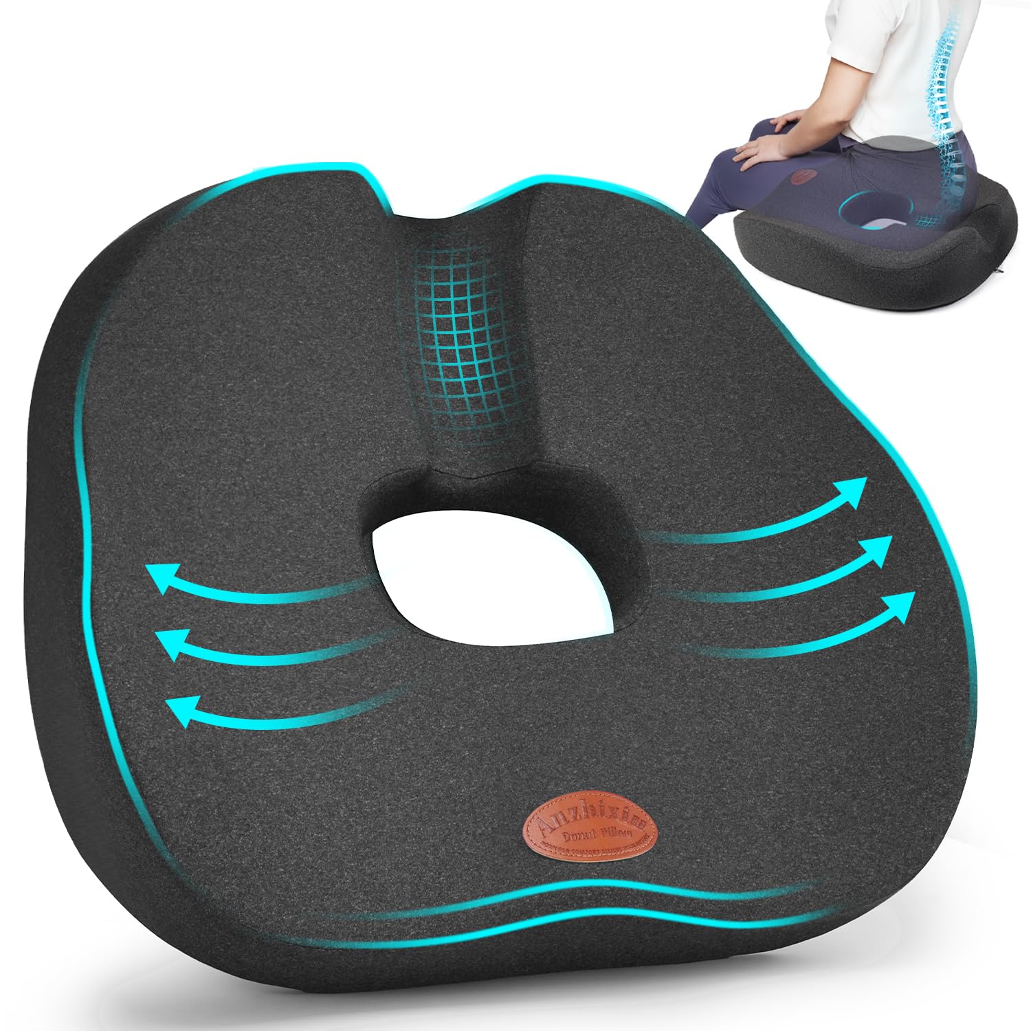 Amazon.com: Donut Pillow,Tailbone Pain Relief Cushion, Hemorrhoid