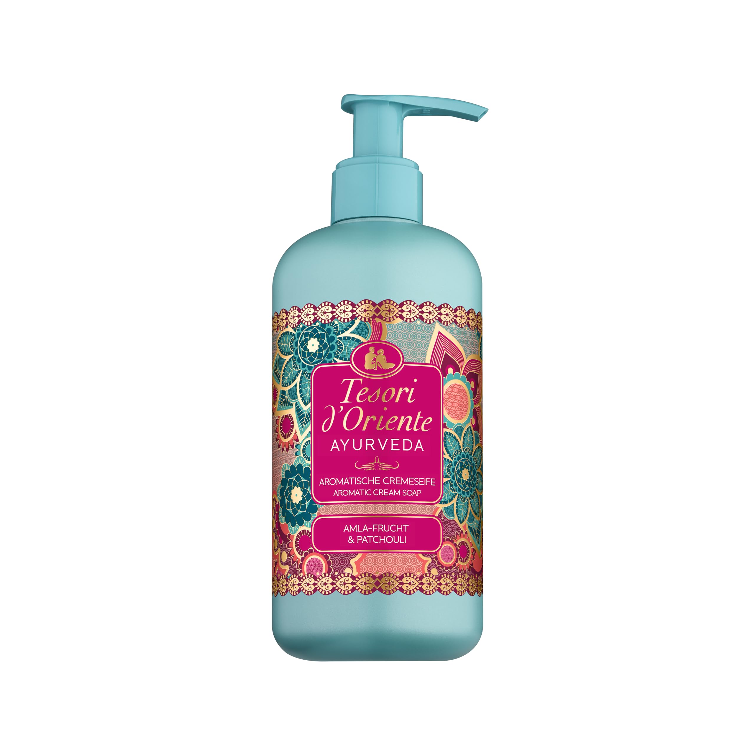 Tesori d'Oriente Flüssigseife Ayurveda | 300ml | aromatische Handseife | Amla-Fruchtextrakt, Sesam-Öl, Aloe vera und Calendula | zur sanften Reinigung | Wellness-Ritual für Körper & Sinne