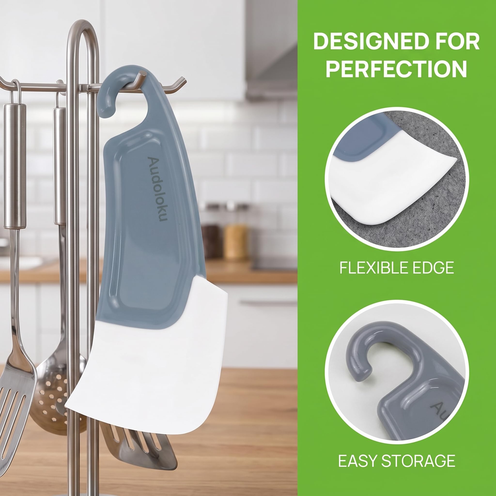 Espátula de silicona para limpieza de platos, espátula de cuenco, raspador de platos, raspador de platos, espátula de cocina, espátula de limpieza de goma, herramienta de limpieza de ollas, 2 unidades