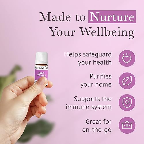 Miniatura 5 de Pranarom - Mezcla de aceites esenciales de fórmula sinusal (0.2 onzas líquidas) - Aceite de oliva, eucaliptos, menta, romero, incienso y tomillo -