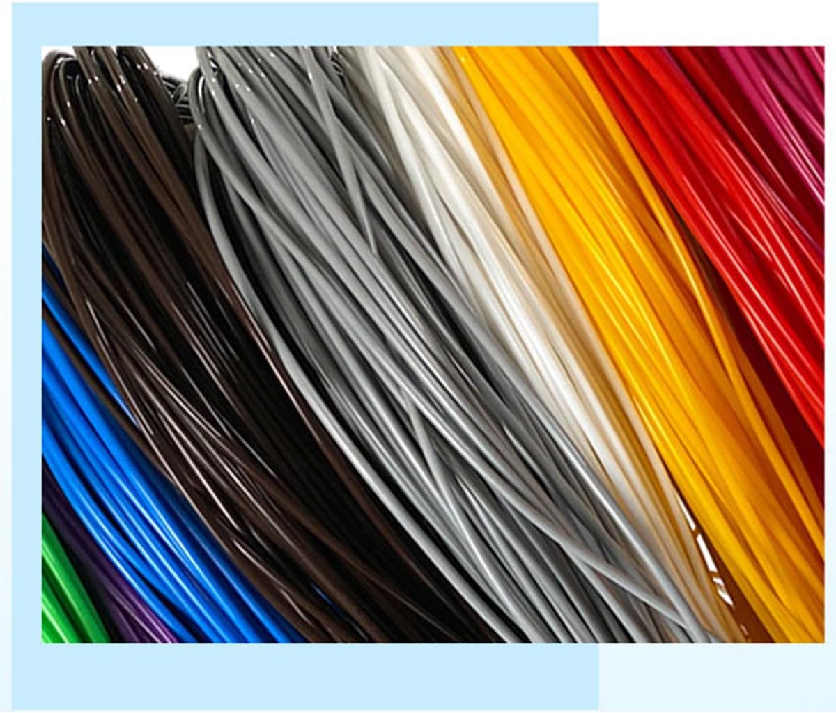 Queenbox 2.4mm 196ft Round Plastic Rattan Fix Material, Weaving Webbing Replacement Part for Furniture Chair Sofa Basket, Blueberry