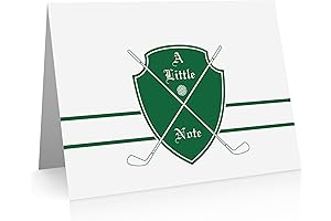Quni Brand Golf Note Card Set - Golf Thank You Cards