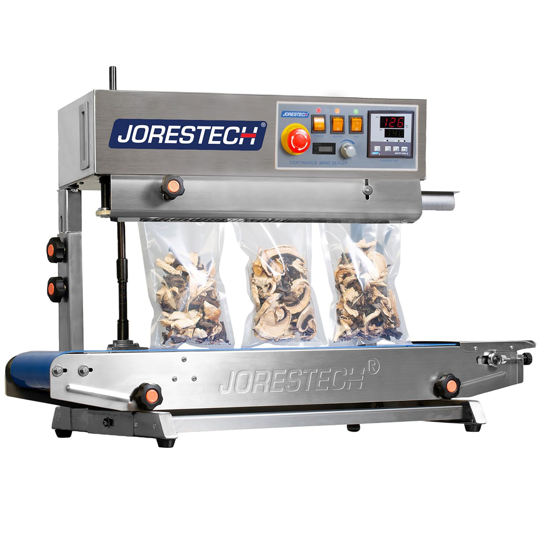 JORESTECH Continuous Band Sealer CBS-730-D-N with Digital Temperature Control (Stainless Steel) VERTICAL/HORIZONTAL