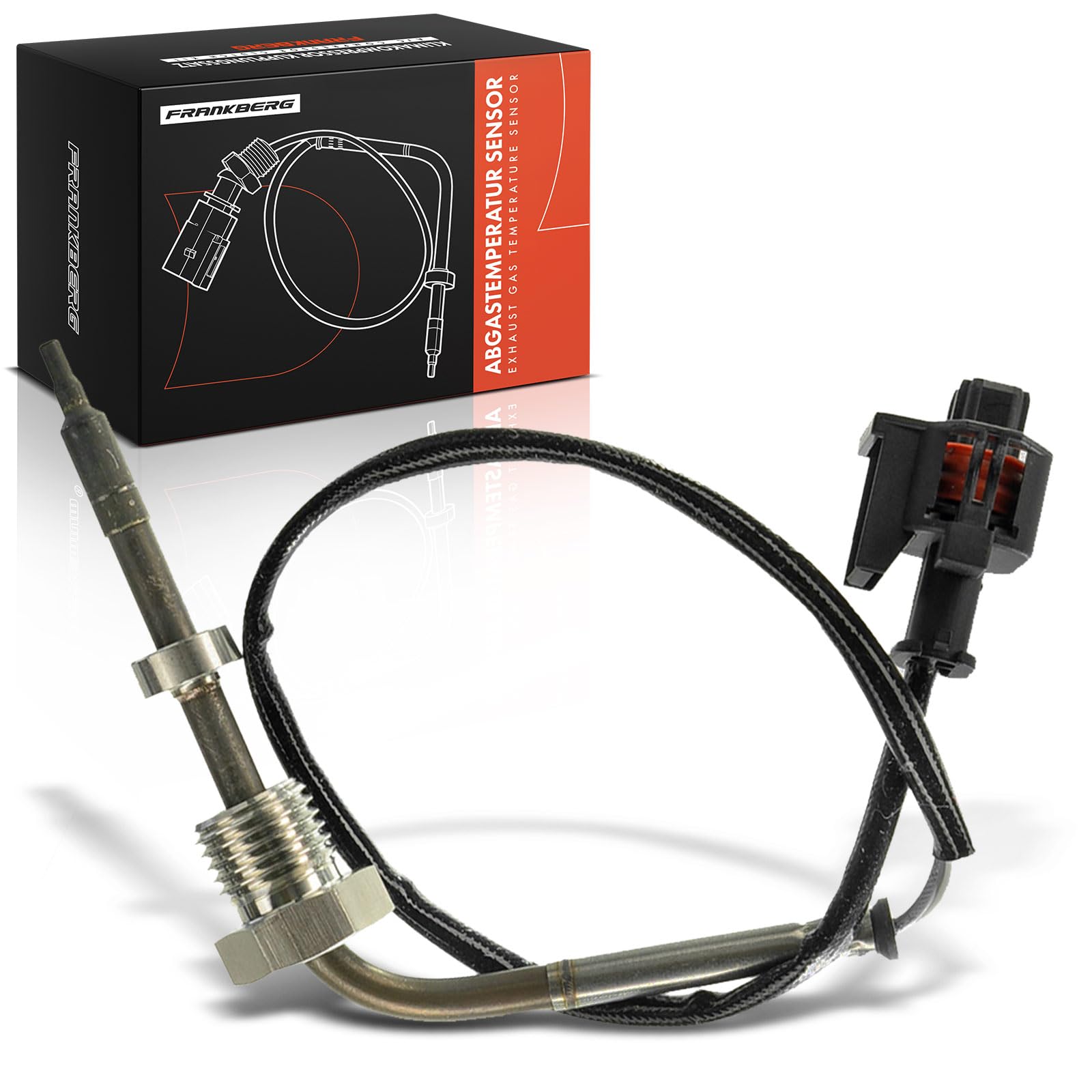 Frankberg Sensor de temperatura de gases de escape 2 Polos Compatible con Antara L07 Captiva C100 C140 Replace# 7451959,4803538