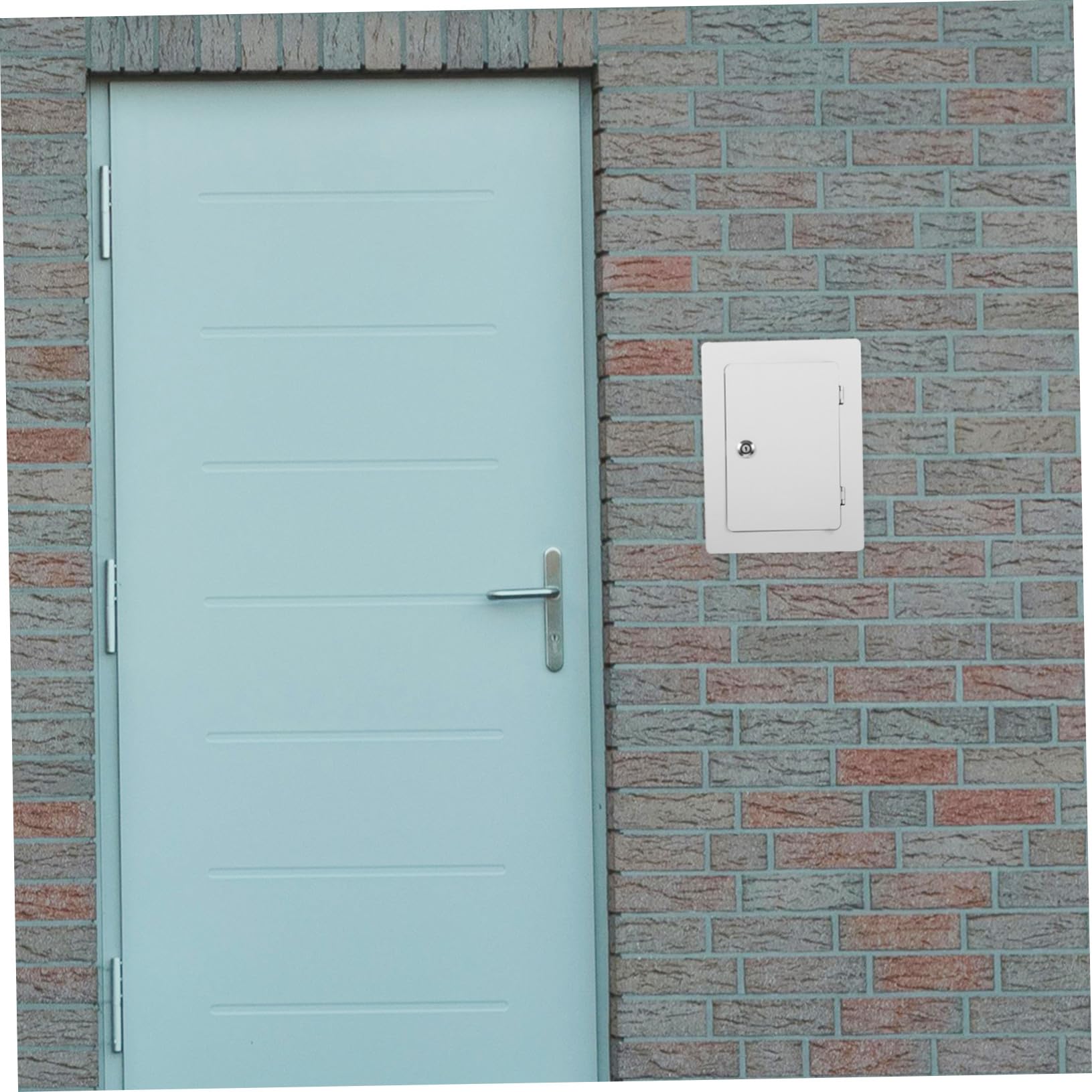 HOMSFOU Sicherungskasten Außen Wetterfester Aufputz Verteilerkasten aus Kaltgewalztem Stahl Spritzwasserabweisendes Gehäuse Elektro Verteilerdose für Außenbereiche