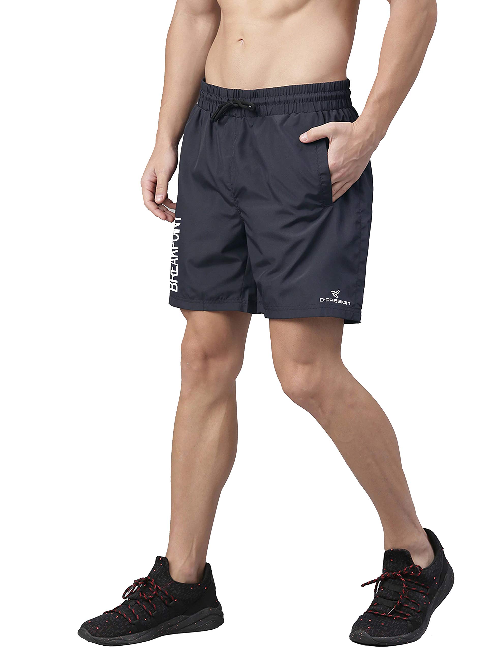 NS Lycra Sport Shorts for Men |Gym Shorts for Men | Running Shorts for Men | Regular Shorts for Men Polyester (Navy Blue)