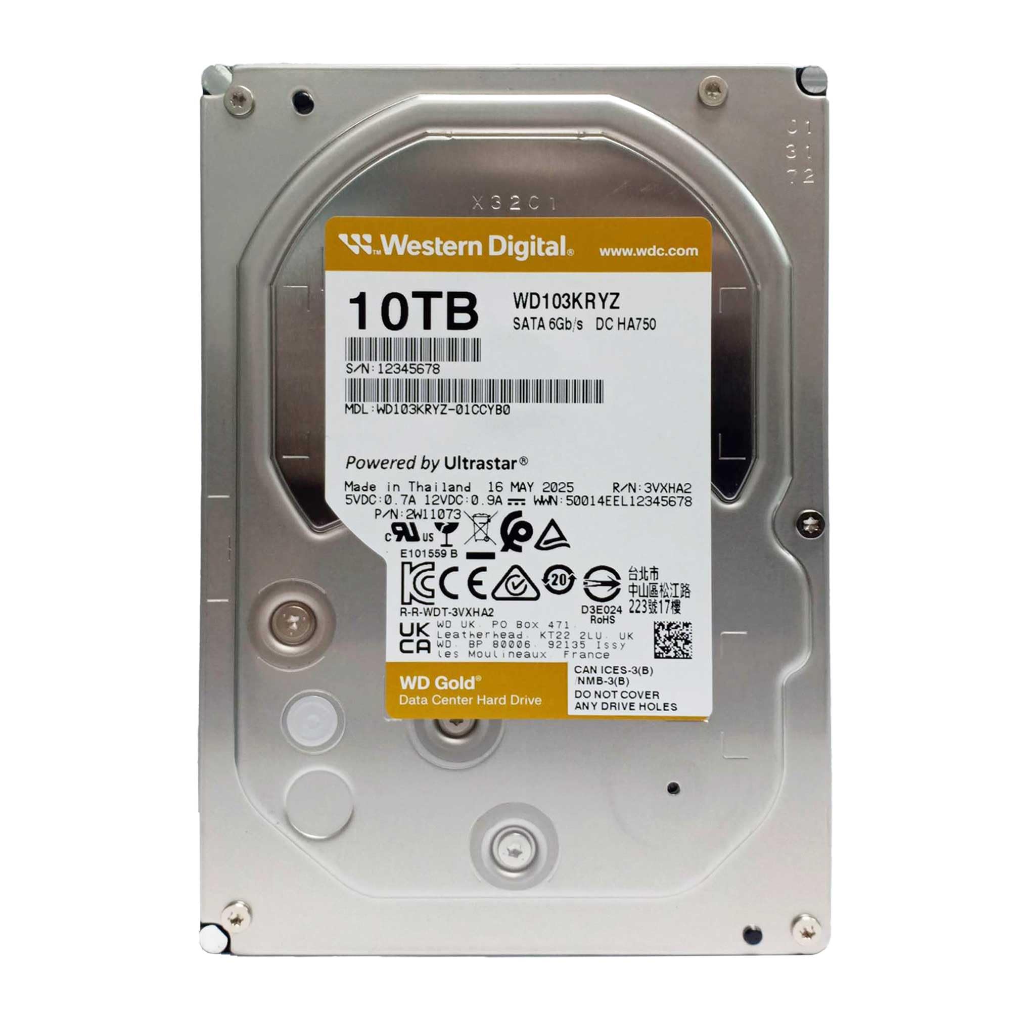 Amazon.com: Western Digital WD Gold Internal Hard Drive, 10 TB