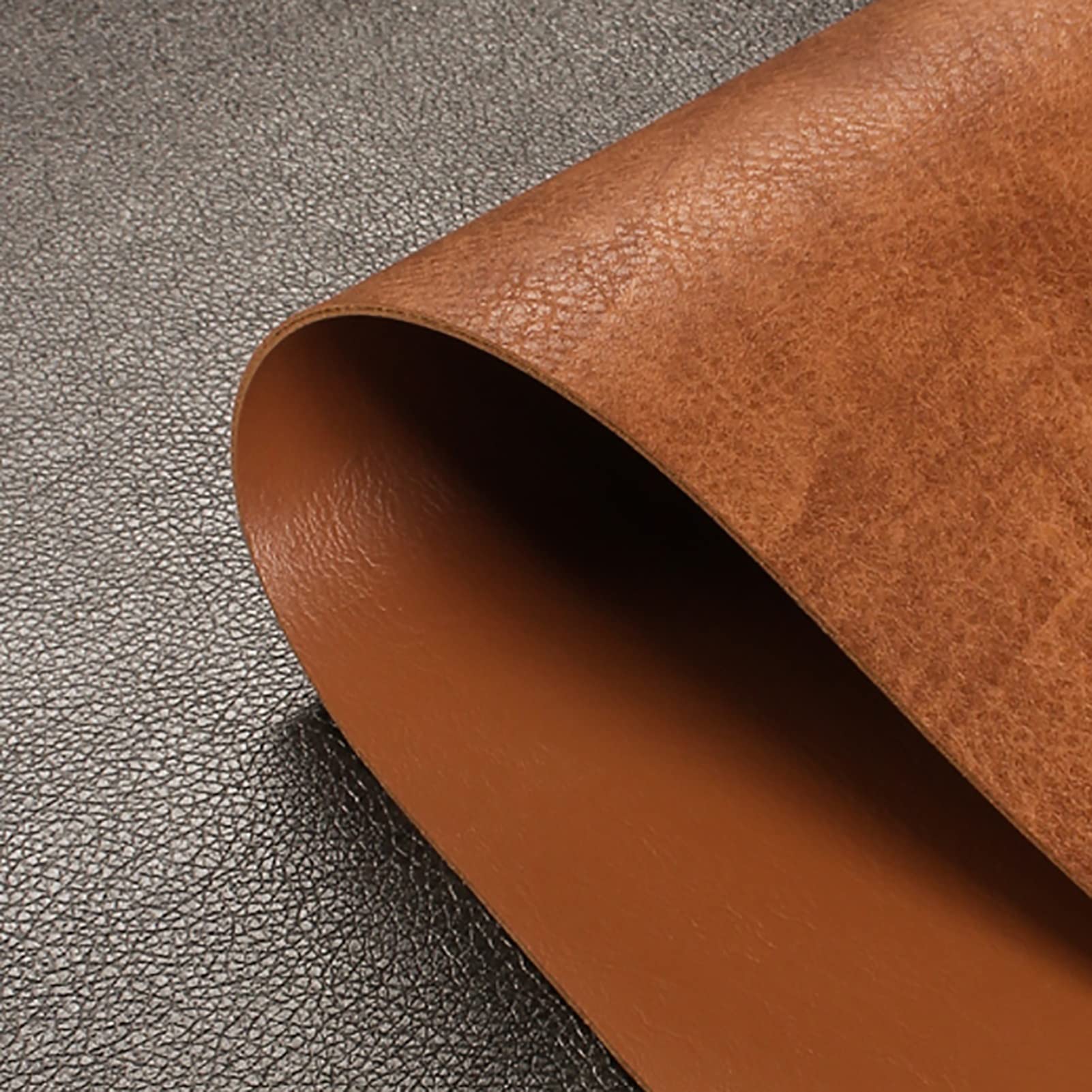 Chemin de table en cuir, double face, résistant à la chaleur, antidérapant, imperméable, pour salle à manger, cuisine et fête, intérieur et extérieur,
