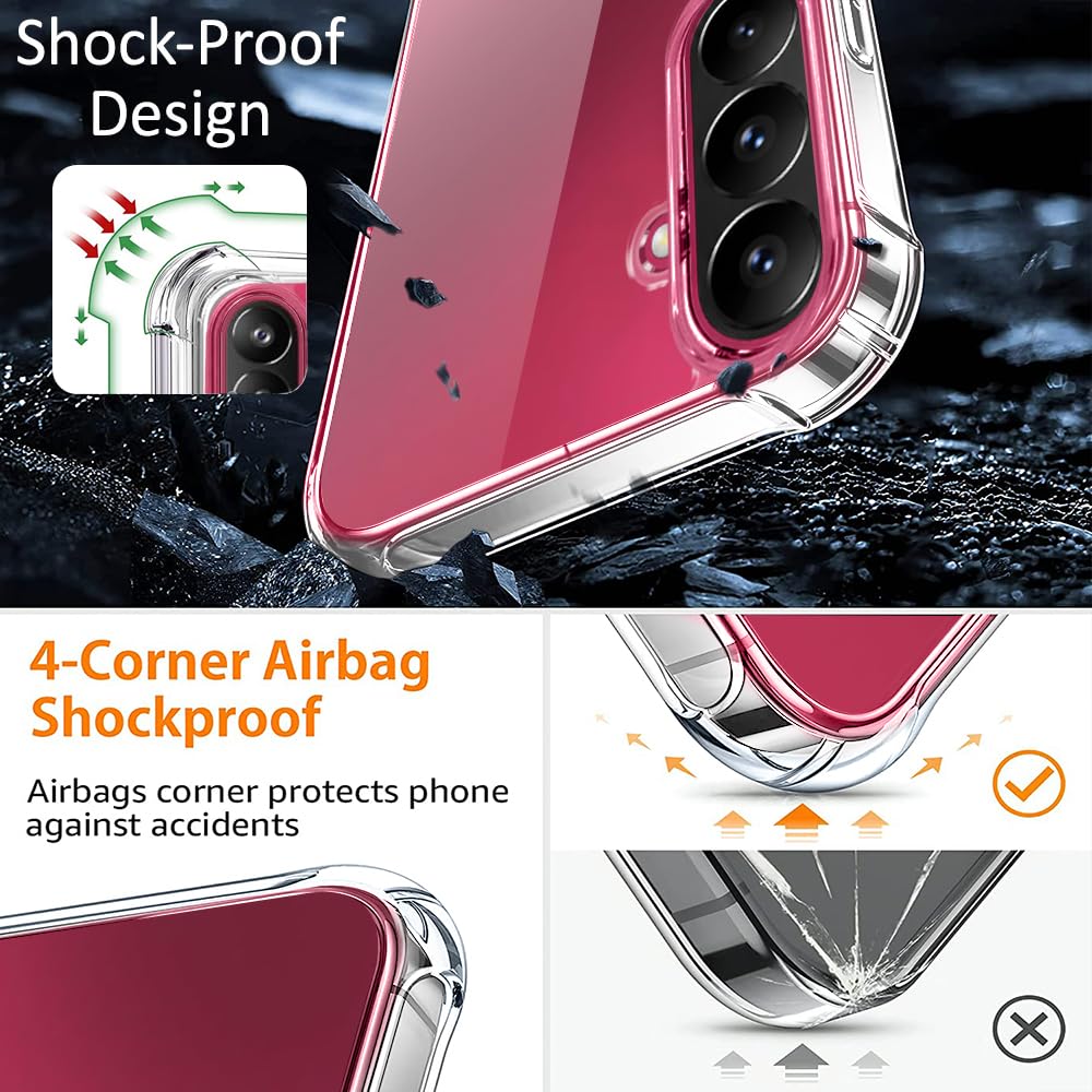 TheGiftKart Crystal Clear Back Cover Case for Samsung Galaxy M47 5G | 360 Degree Protection | Shock Proof Design | Transparent Back Cover Case for Samsung Galaxy M47 5G (PC & TPU, Transparent Bumper) — Amazon image 4