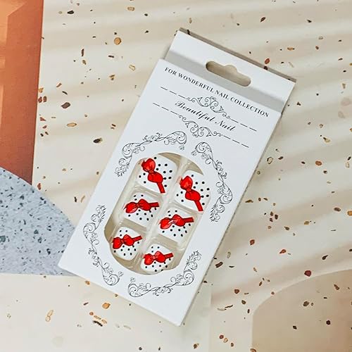 Miniatura 66 de Uñas postizas a presión con diseños de diamantes de imitación, uñas postizas reutilizables de cobertura completa con pestaña adhesiva, uñas postizas