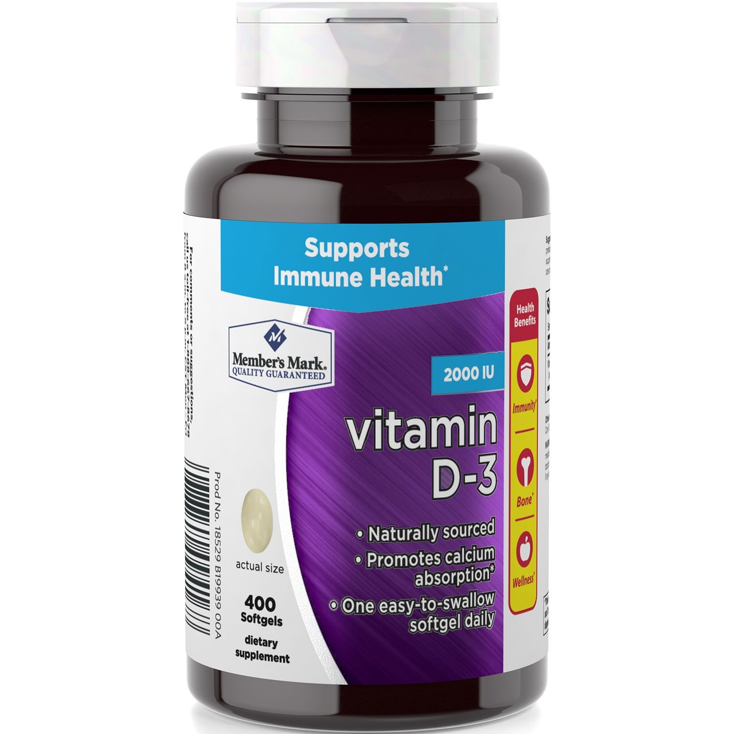 Members Mark Vitamin D 2000 Iu Dietary Supplement 400