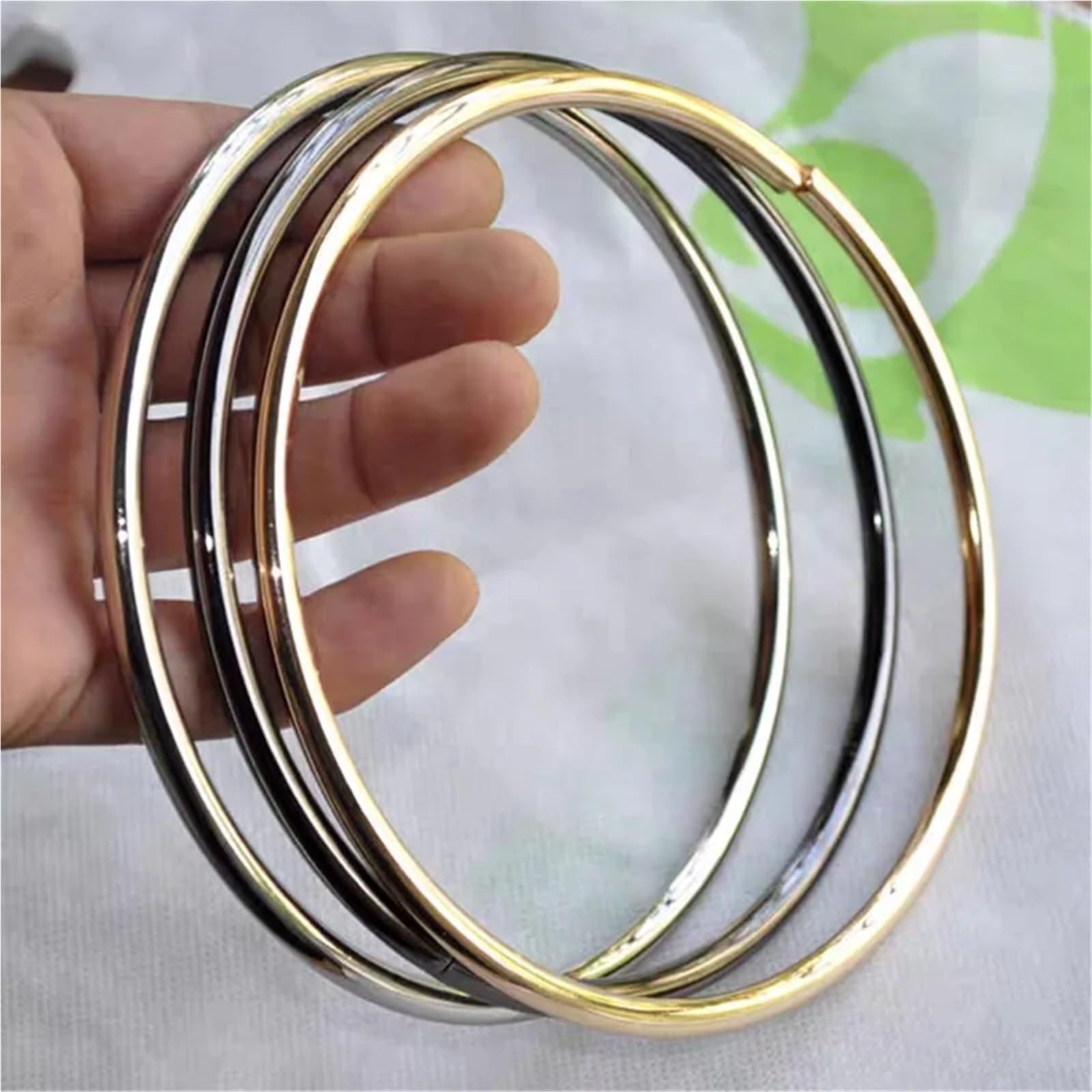 MRKU Asa de Madera para Bolso, Accesorios para Bolsos, Manualidades, Bricolaje, Redondo, 1 Pieza/2 Piezas, Dorado, Redondo, Metal, Accesorio de Repuesto Hecho a Mano.