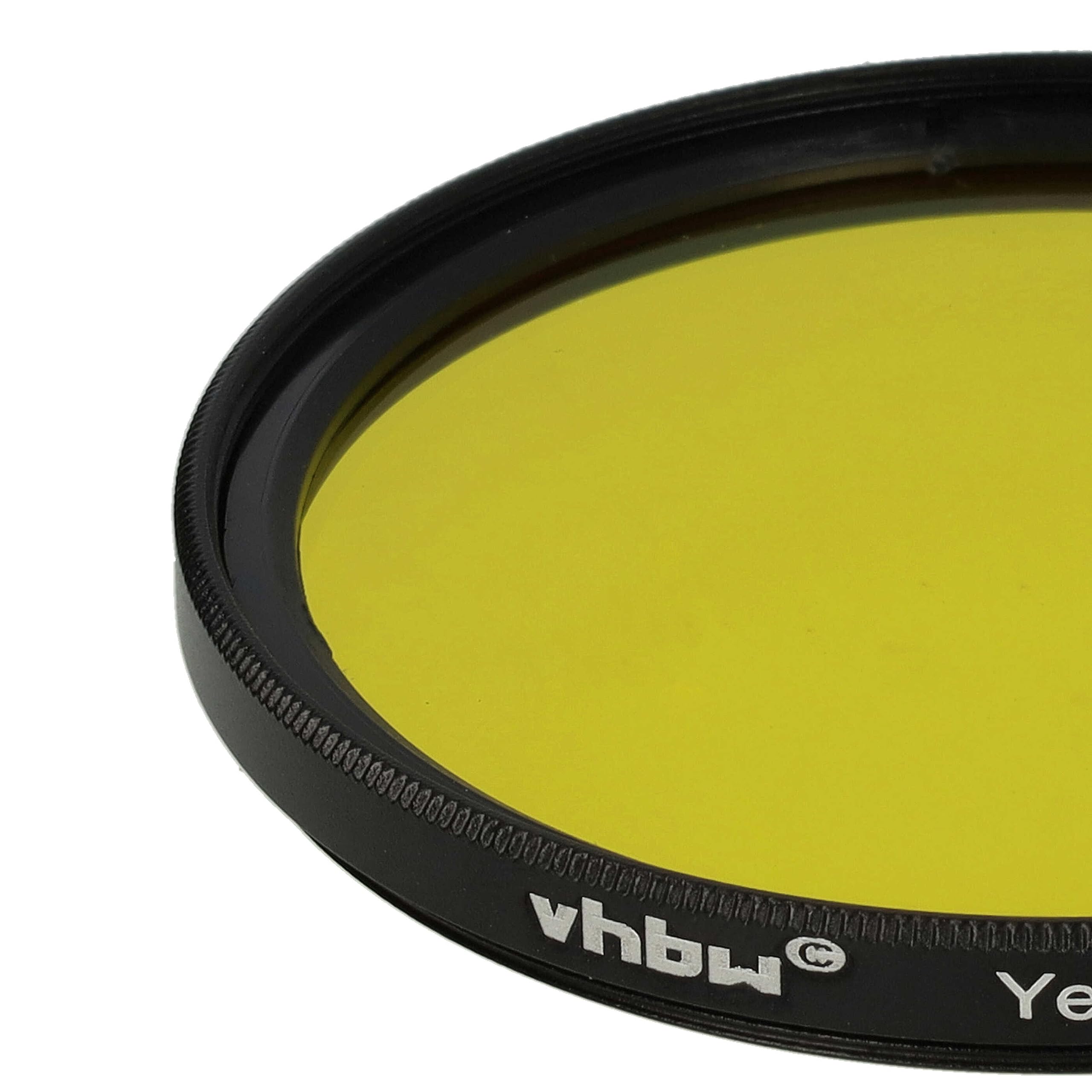 vhbw Universal Farbfilter gelb für Kamera Objektive mit 58mm Filtergewinde - Gelbfilter