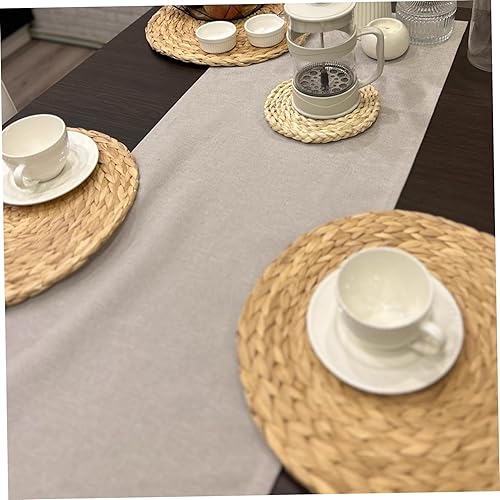 Miniatura 2 de 8Pcs Woven Placemats, 13 Inch Farmhouse Round Water Hyacinth Braided Placemats for Dining Table, Home, Wedding