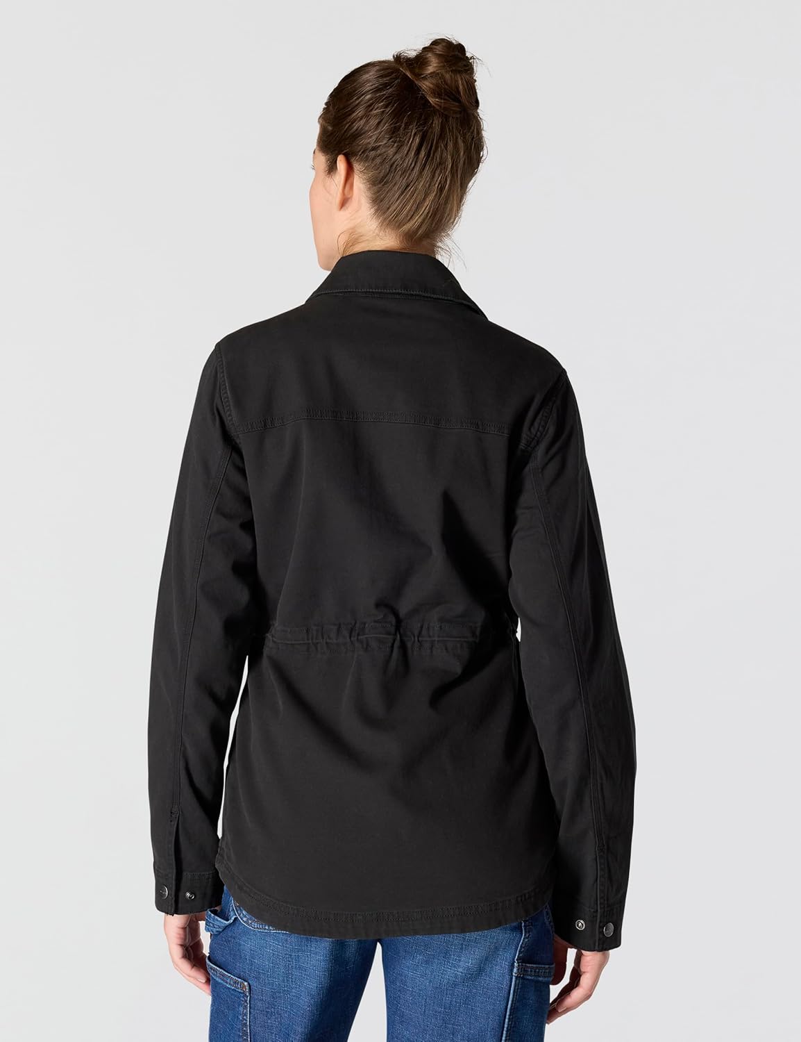 Carhartt Women's TENCEL Fiber Series Relaxed Fit Canvas Coat, Black, Medium - Image 3