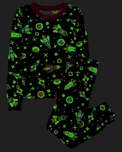 Miniatura 2 de The Children's Place Conjunto de pijama de 2 piezas con camiseta de manga larga y pantalones ajustados 100% algodón para niño