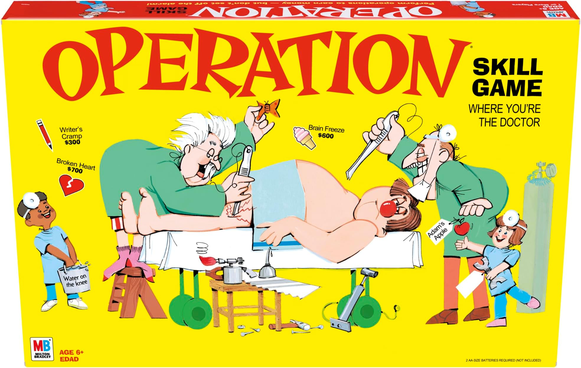 Operation Electronic Board Game With Cards Kids Skill Game Ages 6 and Up (Amazon Exclusive)