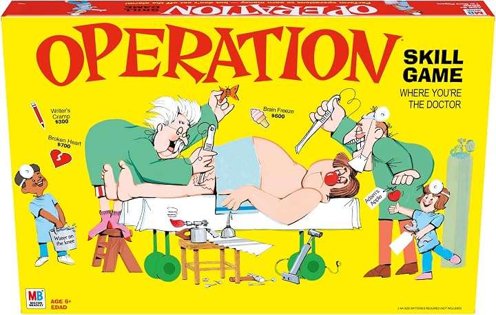 Hasbro Gaming Operation Electronic Board Game Family Games