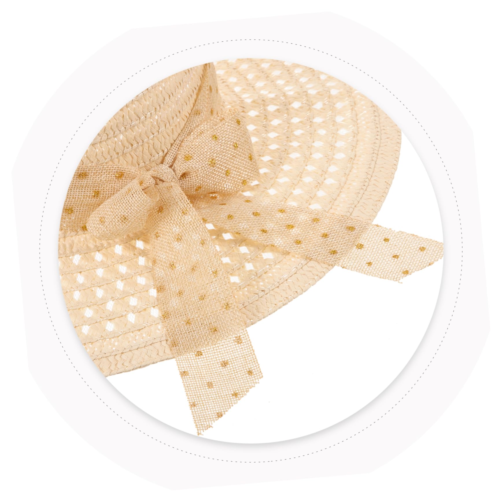 BESPORTBLE Cappello di Paglia da Donna Cappello Sole Capello per Sole Fisherman Hat Straw Hat Fisherman cap Bucket Hat Cappello da per Le Donne Cappello a Visiera Poliestere