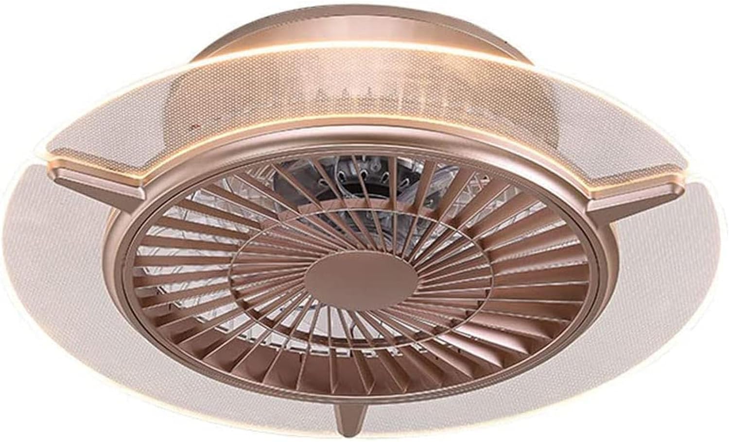 HXYSXHJUO Ceiling Fan Light with Remote Control 6 Speed Lamp Thin Enclosed Indoor Bedroom Fixtures Home Decoration