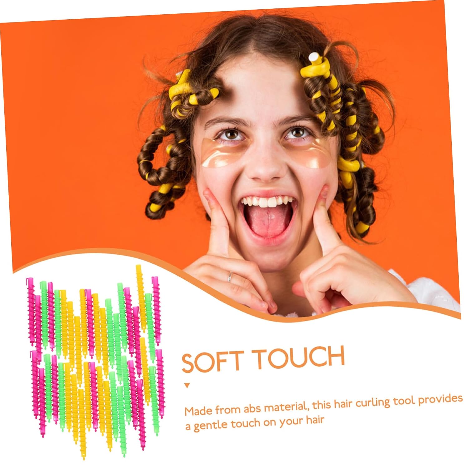 FRCOLOR 100pcs Spiral Perm Rods for Women Versatile Hair Curling Tools for Long Hair Non-slip Design for Home and Salon Styling Create Beautiful Volume Curls