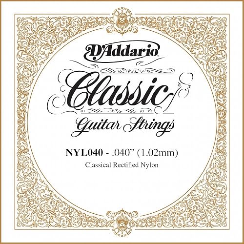 Miniatura 10 de D 'Addario NYL028rectified Nylon Guitarra Clásica Única Cadena, .028