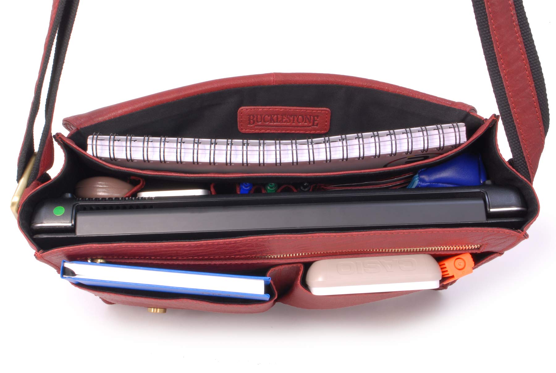 Messenger Bag Homme Cuir - Sacoche Ordinateur 15 Pouces - A4 Sac de Travail Moyen - Bandoulière Réglable - Lancaster